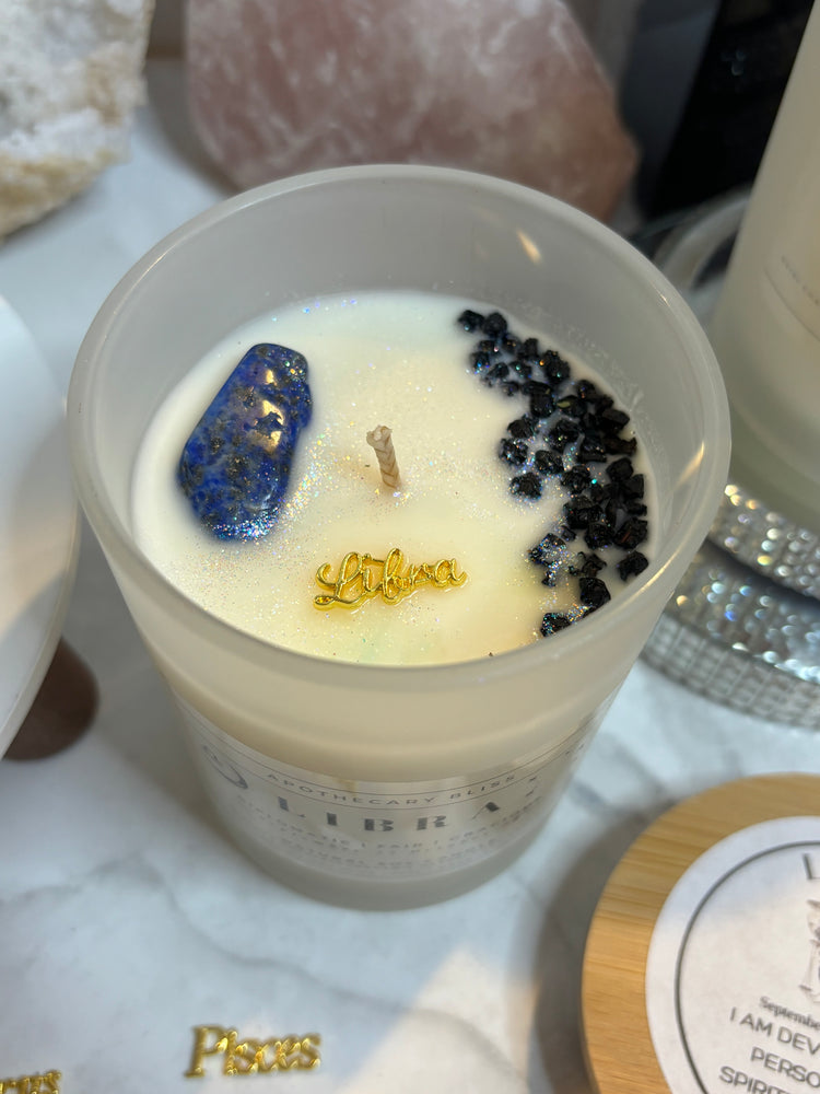 Libra Zodiac Candle