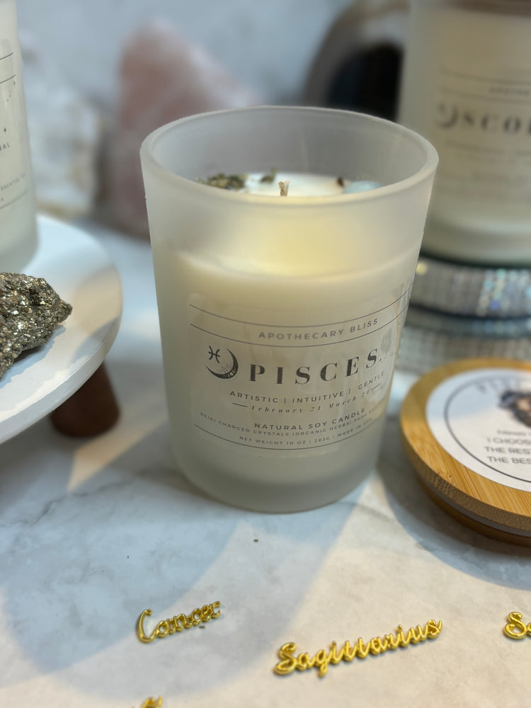 Pisces Zodiac Candle