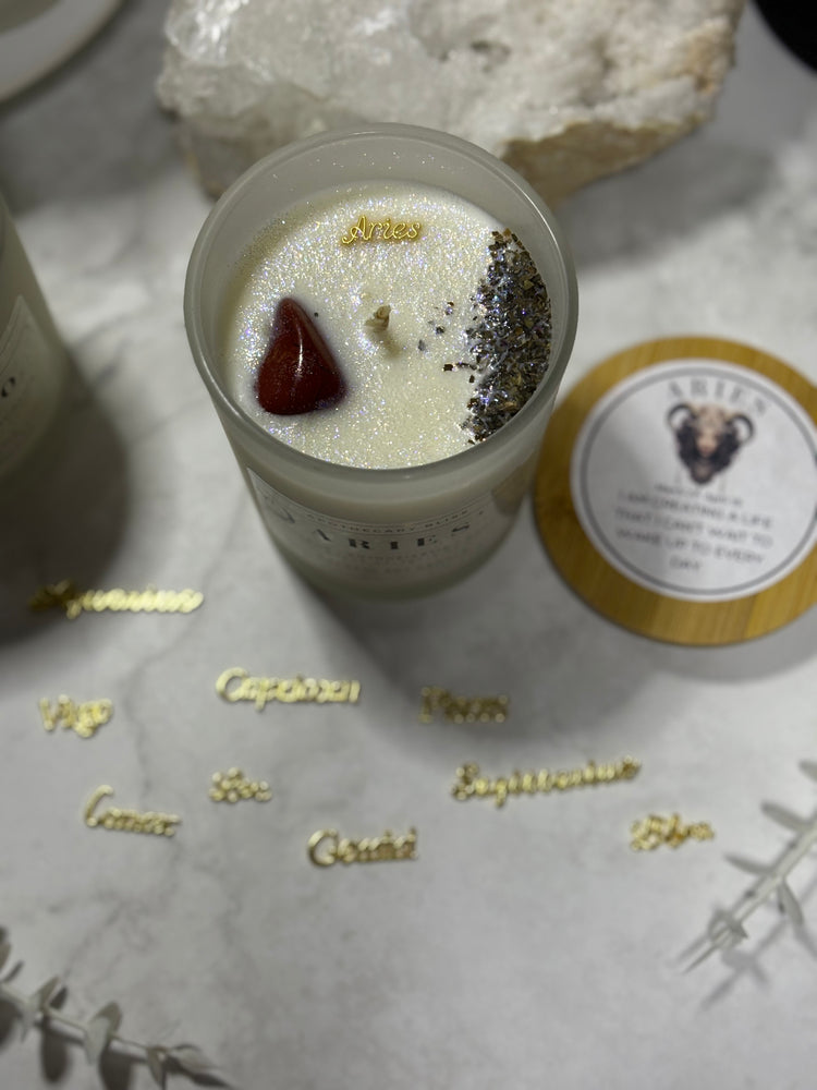 Aries Zodiac Candle